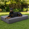 WNPETHOME Outdoor Dog Bed Waterproof, Large Outdoor Dog Bed for Large Sized Dog, Outdoor Indoor Dog Bed with Removable Washable Cover, Egg Crate Foam Dog Crate Mat, Durable Waterproof Dog Bed
