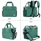 BAGLHER Dog Travel Bag Backpack Pet Supplies Backpack Pet Accessories Storage Bag 5-Piece Set With Shoulder Strap 2 Lined Pet Food Containers 2 Foldable Feeding Bowls Essential Kit for Pet travel