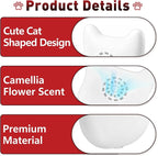 8 Pcs Deodorizer Compatible with Cumrige Fumoi Automatic Cat Litter Box | Cute Cat Shaped Design, Long-Lasting Camellia Flower Scent