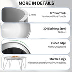 WROSWT Elevated Cat Bowls, 304 Stainless Steel Raised Cat Dishes, Extra Wide Shallow Cat Bowl for Whisker Fatigue Relief & Flat-Faced Breeds, Anti-Vomiting Kitten Feeder with Detachable Stands, 2 Set