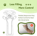 Cat Wrestling Glove, 22 inch Cat Puppet Wrestler with 3 Catnip Pouches & 3 Layer Resistant Protection, Interactive Cat Toy with Removable Bell for Boredom Relief & Mental Stimulation, Goat