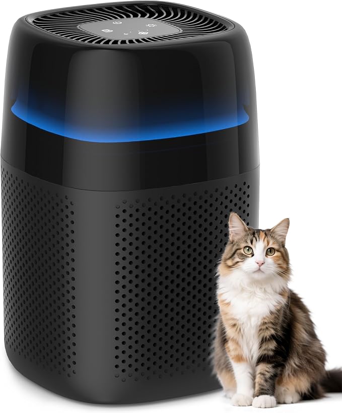 ZQA-5000A Air Purifiers for Home Bedroom to 1600 Ft², H14 True Room Air Purifiers for Bedroom With Sleep Mode Light Mode & Aroma Function Air Cleaner Smoke Odor Dust Pollen Pet Dander