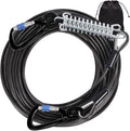 Snagle Paw Dog Leads for Yard 50FT-1000LBS Break Strength,Heavy Duty Tie Out,Run Cable for Medium Large Dogs with Swivel Lockable Hook & Spring,Chew Proof Chain for Outside