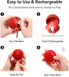 Cheerble Interactive Cat Toy Ball, Smart Automatic Electric Cat Toys for Indoor Cats with 3 Speeds, Chirping Moving Motion Activated Teaser Rolling Ball Toy for Cats/Small Dog to Keep Them Busy