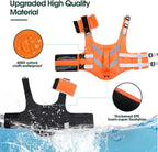 Kuoser Reflective Dog Life Jacket, Dog Life Vest for Swimming Boating | Adjustable Pet Lifejackets, High Flotation Doggie Swimsuit with Rescue Handle for Small Medium Large Dogs