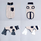 D Doggy Star Italian Greyhound Warm Fleece Zip-up Sweater Jacket Outfit Clothes Whippet for Dog Coat (2XL,Zipup Navy)