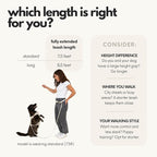 Hands Free Dog Leash with Treat Pouch - Waterproof Cross Body and Waist Leash for Dog Walking and Training with Poop Bag Holder - Cute Walking Accessories