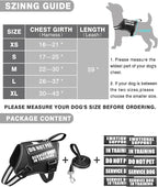 Service Dog Vest Harness and Leash Set+10 Patches for Puppy Small Dogs,Do Not Pet Emotional Support Dog Vest with 2 Soft Padded Handle for Everyday/Training (Black XS) | Adjustable Reflective Do Not Pet Emotional Support Dog Vest with 2 Soft Padded Han...