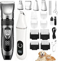 4-in-1 Dog Grooming Kit, Dog Clippers for Grooming Heavy Thick Coats | Low Noise Cordless Dog Hair Trimmer & Shaver with Paw Trimmer, Full Body & Paw Grooming Set for Small Large Dogs Cats