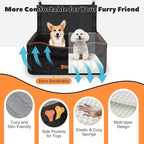 VavoPaw Medium Dog Car Seat Under 50Lbs or 2 Small Dogs Under 25Lbs