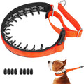 Mayerzon Martingale No Pull Collar for Medium Large Dogs | Sunset Orange, M | Patented Anti Pull Dog Collar with Buckle for Walking Training, Neoprene Padding, Adjustable, Hidden Design, 2.5mm Links