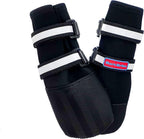 All Weather Neoprene Paw Protector Dog Boots with Reflective Straps in 5 Sizes! (Black XL)