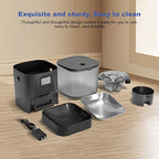 Automatic Cat Feeder, Cat Food Dispenser with 10s Voice Recorder, Pet Feeder up to 8 Meals per Day, Timed Feeder with Dry Food Sealed Ring