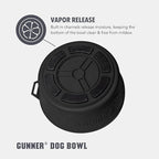 Dog Bowl with Spill-Proof Travel Lid, Black, 7-Cup Pet Travel Bowl | Black 7-Cup Dog Bowl, Spill-Proof Travel Lid, BPA-Free, Rust-Proof, Shock-Resistant, Stackable and Dishwasher Safe