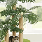 LEMONDA 31.5Inch Cat Scratching Post | Cat Scratcher Tree, Cat Scratching Posts,3 Scratching Poles,2 Interactive Dangling Balls, For Indoor Kitten & Adult Cats