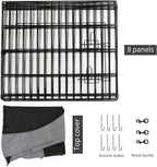 PETIME Foldable Metal Dog Exercise Pen/Pet Puppy Playpen Kennels Yard Fence Indoor/Outdoor 8 Panel 24" W x 30" H with Top Cover (with top Cover, 8 Panels 30" H)