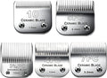 5PACK Dog Grooming Clipper Replacement Blades Compatible with Andis Clipper | For Oster A5/Wahl KM Series Dog Clipper with Ceramic Blade & Stainless Steel Blade (#10+5FC+7FC+3FC+4FC)