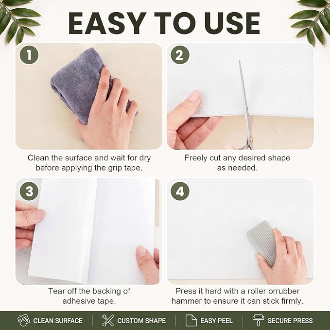 Aliceset Pet Nail Self Adhesive Replacement Emery Paper Fits Dog Scratch Pad Dog Nail Board Sandpaper Cat Litter Box DIY for Pet to Scratch Alternatives (White,10 Inch X 16ft)