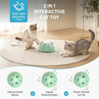 Pawingcat Cat Toys for Bored Indoor Cats Interactive String and Mouse | Hide and Seek,Cat Puzzle Toy,Automatic String,Running Plush Mouse,Cat Gifts