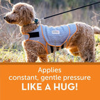 ThunderShirt for Dogs Calming Anxiety Vest, Medium, Platinum Sport | Skin-Friendly Dog Anxiety Shirt, Helps Reduce Stress from Thunder, Fireworks & Travel