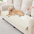 100% Waterproof Couch Covers for Dogs, 35"×82" Washable Couch Cover, Non Slip Sectional Couch Covers for 3 Cushion Sofa Cover Pet Friendly, Cat and Dog Couch Bed Cover- Off-White