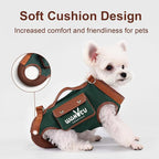 Wakytu Dog Lift Harness Dog Carrier Sling for Small Dogs & Cats,M | stylish puppy sling carrier with handle & pocket,adjustable leash,walking & travel
