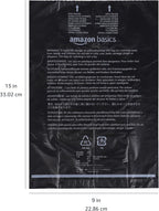 Amazon Basics Dog Poop Leak Proof Bags with Dispenser and Leash Clip, Unscented, 13" x 9", 600 Count