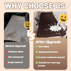 Dog Car Seat Waterproof Bed Cover Nonslip Car Back Seat Soft and Comfortabl | Pet Bed Mat Car Blanket for Travel Backseat Extender Seat Covers Dog Bed for Cars Trucks and SUVs (Dark Brown 23.6” x 51”)