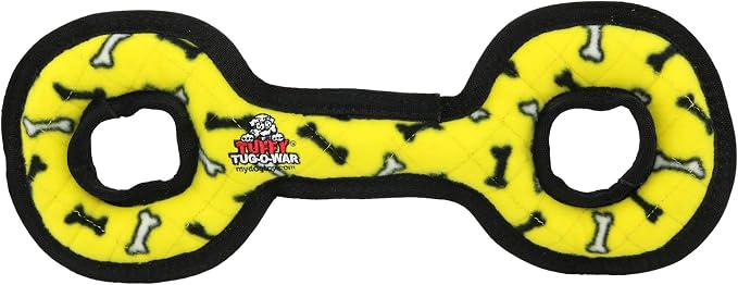 TUFFY® : 2 Pack TugOWar Dog Toy: Ultra Durable Plush Toy with Multiple Layers & Reinforced Seams, Washable and Floats, Original Construction