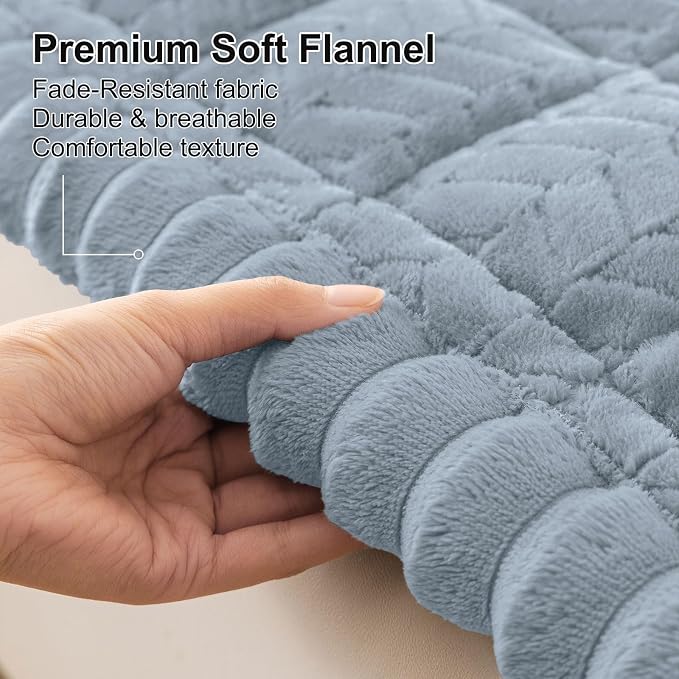 Smiry Couch Cover for Dogs, Non Slip Fuzzy Pet Sofa Covers Washable | Sofa Slipcovers for 3 Cushion Couch, Soft Thick Furniture Protector for Cats Dogs, Against Fur, Dirt, Scratch (43"x82.7")