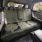 Pet Bench Seat Covers for Trucks, Heavy Duty Nonslip Car Seat Protector with ISOFIX Openings for 1-2 Child Car Seats,Fits Ford 150,Ram 1500,GMC Sierra,Toyota,Ram,Chevrolet Silverado(Green)