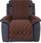 Ameritex Waterproof Nonslip Recliner Cover Stay in Place, Dog Chair Cover Furniture Protector, Ideal Recliner Slipcovers for Pets and Kids (Chocolate, 23")