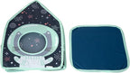 Kitty City Galactic Pop-Up Cat Play House, Collapsible Indoor Cat Hideout with Peekaboo Openings, Lightweight Foldable Kitty Cube for Play & Lounging