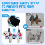 PAWCHIE Dog Grooming Hammock Harness for Dogs & Cats with Pet Nail Clipper Trimmer - Cat Hanger Sling for Trimming Clipping Nails- Dog Hammock Restraint Bag for Small Medium Large Dog, Blue M