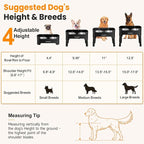 URPOWER Elevated Dog Bowls, 3-in-1 Double Deck Raised Dog Bowl Stand | 4 Height Adjustable Raised Stand with 2 Stainless Steel Food Bowls & Licking Plate for Small, Medium & Large Dogs