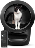 Litter-Robot 4 with Step & Fence by Whisker, Black | Automatic, Self-Cleaning Cat Litter Box, Helps Reduce Litter Box Odors, Never Scoop Again, Includes 1 Year of WhiskerCare