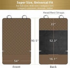F-color SUV Cargo Liner for Dogs - Heavy Duty Cargo Cover for Mid-Size SUVs | Water Resistant, Bumper Flap, Non-Slip Mat, Car Trunk Dog Car Seat Cover Prevents Scratches Pet Hair Mud Dirt for Sedans Vans