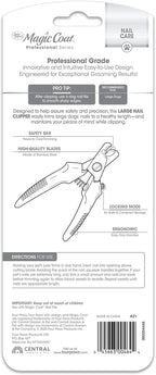 Four Paws Magic Coat Professional Series Grooming Brushes for Dogs & Cats l Trimmers, Nail Clippers, & Brushes Dog & Cat (Packaging May Vary) | Dog nail clipper, safety bar helps prevent over-trimming, easy-grip handles, .48" hole opening, for large dogs