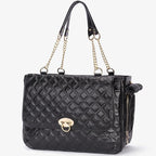 Fashion Pet Carrier Dogs Cat Small Animals Purse Bag, Leather Pet Carriers Dog Puppy Kitten Tote Travel Handbag TSA Airline-Approved