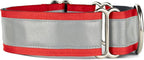 If It Barks - 1.5" Reflective Martingale Collar for Dogs - Adjustable - Made in USA - Strong, Durable, and Comfy - Ideal for Training - Suitable for Most Breeds - Medium, Red