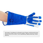 AOWPFVV Animal Handling Gloves Bite Proof for Dogs,Cats, 23.6in Large | Falconry,Birds,Snake,Reptile,Vets, Groomers & Animal Control