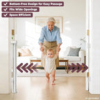 78" Retractable Extra Wide Baby Gates for Stairs, Long Mesh Dog Gate | Indoor Outdoor Pet Gate for Large Openings, Ideal for Doorways Hallways Kitchens Decks & Porches, 34" Height, White