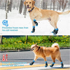 SCENEREAL Anti Slip Dog Socks to Prevent Licking Paws for Hardwood Floors | Double Sides Dog Shoes Boots & Paw Protectors for Hot/Cold Pavement, Dog Grippy Booties for Small Medium Large Senior Dogs