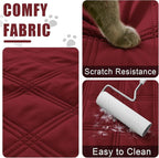 Smiry Waterproof Dog Bed Cover, Reversible Pet Blanket for Sofa Couch | Soft Washable Dog Blanket, Leakproof Couch Cover for Dogs Cats & Furniture Protection, 68x82, Wine Red/Wine Red