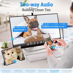 Frienhund Automatic Cat Feeder with 2K Camera: 5G WiFi Automatic Dog Feeder with Night Vision,Cat Food Dispenser with 7L Large Food Storage Container for Multiple Pet,Detachable for Easy Clean -29 Cup