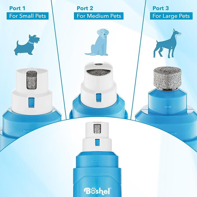 Quiet Noise Pet Nail Grinder for Dogs, Toenail Grinder for Large Breeds to Small Puppy and Cats