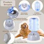 3 Gallon Automatic Dog Water Dispenser, 11L Large Dog Water Bowl Dispenser, Automatic Pet Water Dispenser Gravity Water Bowl for Dogs, Large Dog Drinking Fountain