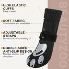 BEAUTYZOO Dog Socks, Non Slip Dog Socks to Prevent Licking Paws -Dog Shoes for Hot/Cold Pavement, Dogs Boots & Paw Protectors, Doggie Booties for Hardwood Floors, Small Medium Large Senior Dogs