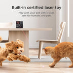 Petcube Play 2 - Wi-Fi Pet Camera with Laser Toy for Cats & Dogs | Built-in laser toy, 1080p HD video, 160° full-room view, 2-way audio, sound/motion alerts & night vision, app
