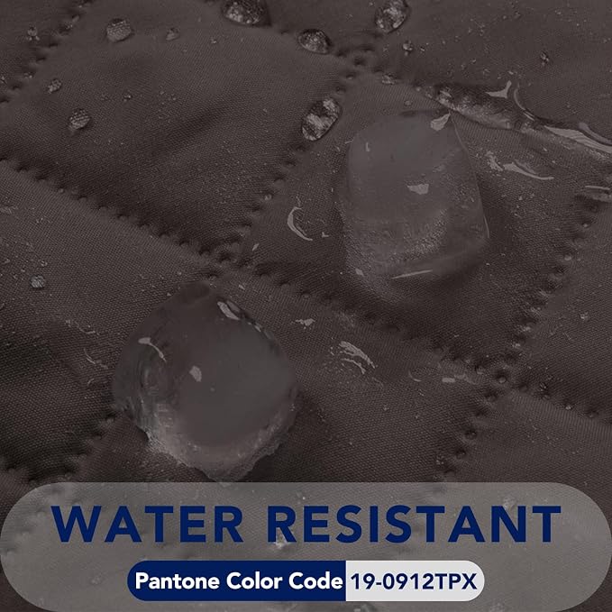 PureFit Reversible Quilted Couch Covers for Dogs Loveseat Sofa Cover 54" | Chocolate/Beige, Water Resistant Couch Protector, Washable Pet Couch Cover with Non Slip and Elastic Straps For Kids